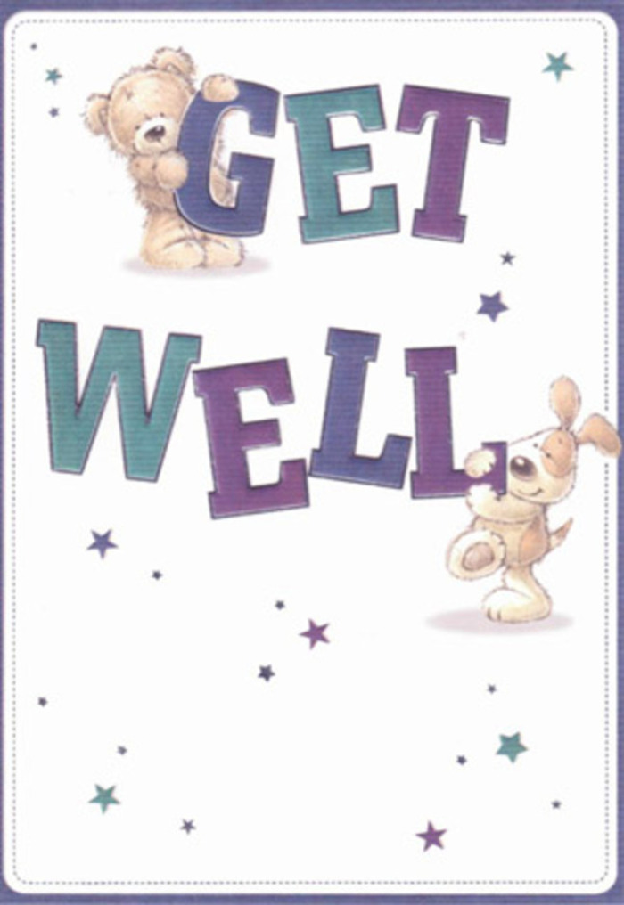 This endearing get well card is a tender celebration of care, evocative of Norbiton's friendly neighbourhood charm. Two cherished companions-a bear with a downy coat and a puppy with irresistibly velvety ears-dance among joyful stars as they tenderly hold up the large, colourful letters that spell 'Get Well.' The gradients of purple, aqua, and indigo cast a sense of steady reassurance, grounding the design in optimism much like a vibrant bouquet from a Norbiton market stall. The background's beautifully clean white space feels tranquil and fresh, mirroring open skies over Norbiton's hospital gardens and community parks. Every illustrated texture encourages a sense of touch, as if the fur could be stroked or the letters traced. The artwork's cheerful innocence and tactile warmth invite recipients of any age to feel comforted and supported-a gesture as timeless as sending flowers to a friend at Kingston Hospital or along Norbiton Avenue. The card speaks in gentle tones, carrying with it healing energy and heartfelt encouragement unique to our close-knit Norbiton community.